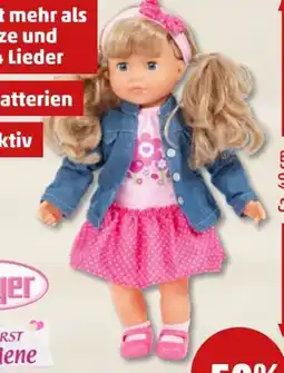 PENNY Bayer Puppen Funktionsspielpuppe Charlene Angebot