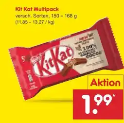 Netto Marken-Discount Nestlé KitKat Riegel Multipack Angebot