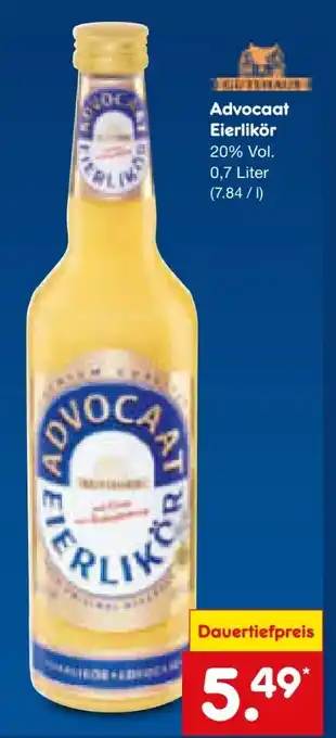 Netto Marken-Discount Gutshaus Advocaat Eierlikör Angebot