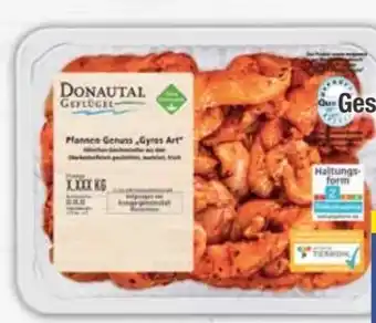 E-Center Donautal Hähnchen-Geschnetzeltes nach Gyros Art Angebot