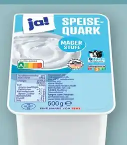 REWE Center ja! Speisequark Angebot