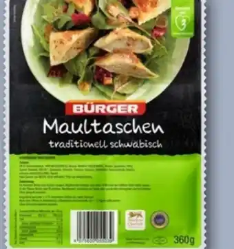 REWE Bürger Maultaschen Angebot