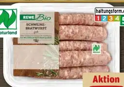 REWE Center Rewe Bio Schweine Bratwurst Angebot