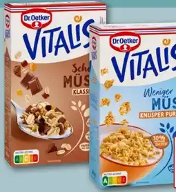 REWE Dr. Oetker Vitalis Schoko Müsli Angebot