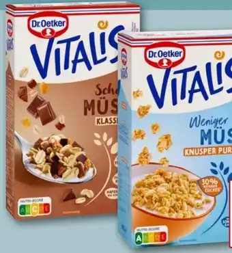 REWE Dr. Oetker Vitalis Schoko Müsli Angebot