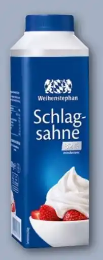 REWE Center Weihenstephan Schlagsahne Angebot