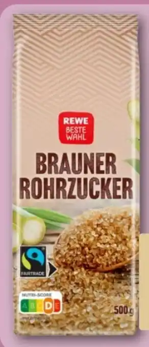 REWE Center Rewe Beste Wahl Brauner Rohrzucker Angebot