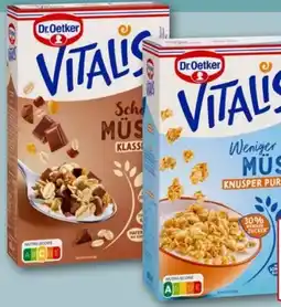 REWE Center Dr. Oetker Vitalis Schoko Müsli Angebot