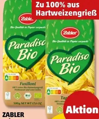 PENNY Zabler Paradiso Bio-Teigwaren Angebot