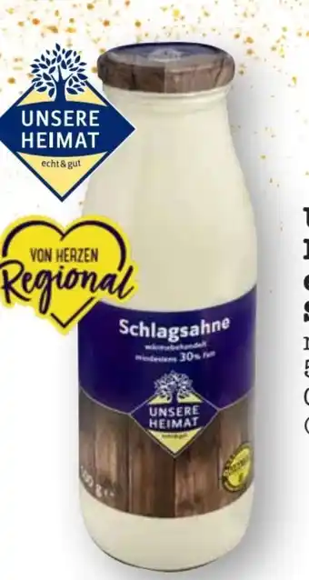 Scheck-in-Center Unsere Heimat Echt & Gut Schlagsahne Angebot