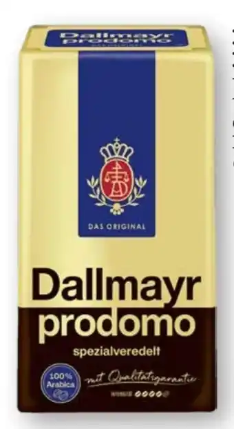 Scheck-in-Center Dallmayr Prodomo Kaffee Angebot