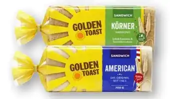 Scheck-in-Center Golden Toast American Sandwich Angebot