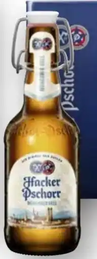 Scheck-in-Center Hacker-Pschorr Münchner Hell Angebot