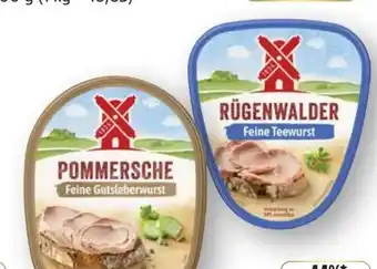 Edeka Rügenwalder Mühle Pommersche Leberwurst Angebot