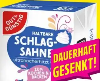 Edeka Gut & Günstig Haltbare Schlagsahne Angebot