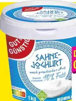 Edeka Gut & Günstig Sahnejoghurt nach griechischer Art Angebot