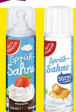 Edeka Gut & Günstig Sprühsahne Angebot