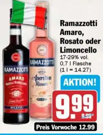 AEZ Ramazzotti Amaro, Rosato oder Limoncello Angebot