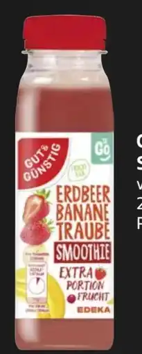 Edeka Gut & Günstig Erdbeer-Banane-Traube Smoothie Angebot