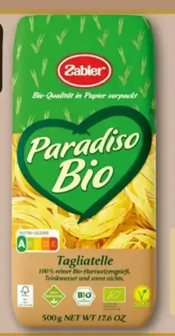 REWE Center Zabler Paradiso Bio Tagliatelle Vegan Angebot