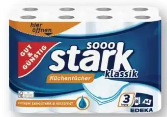 Edeka Gut & Günstig Sooo stark klassik Küchentücher Angebot
