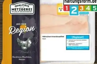 REWE Metzgerei Wilhelm Brandenburg Hähnchen-Innenbrustfilets Angebot