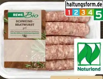 REWE Rewe Bio Schweine Bratwurst Angebot