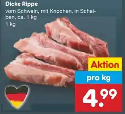 Netto Marken-Discount Dicke Rippe vom Schwein Angebot