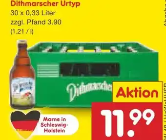 Netto Marken-Discount Dithmarscher Brauerei Urtyp Bier Angebot