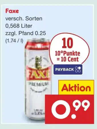Netto Marken-Discount Faxe Premium Pils Angebot