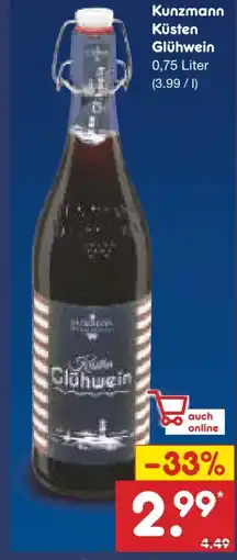 Netto Marken-Discount Kunzmann Weinkellerei Küsten Glühwein Angebot