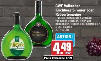 AEZ GWF Volkacher Kirchberg Silvaner oder Rebsortenweine Angebot