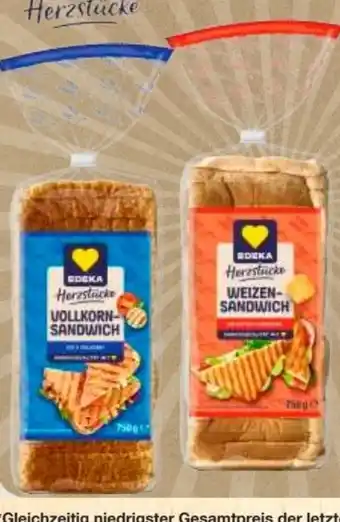 Edeka Edeka Herzstücke Sandwich Toast Angebot