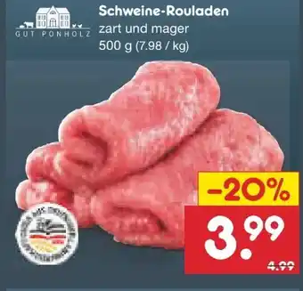 Netto Marken-Discount Gut Ponholz Schweine-Rouladen Angebot