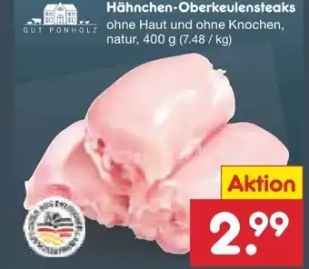 Netto Marken-Discount Gut Ponholz Hähnchen-Oberkeulensteaks Angebot