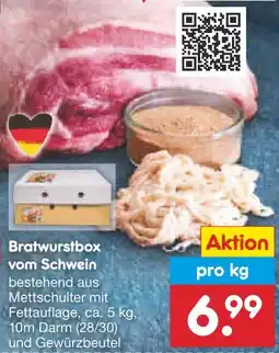 Netto Marken-Discount Bratwurstbox vom Schwein Angebot