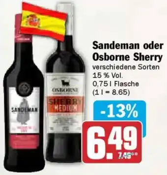 AEZ Sandeman oder Osborne Sherry Angebot