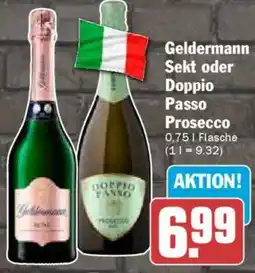 AEZ Geldermann Sekt oder Doppio Passo Prosecco Angebot