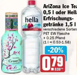 AEZ AriZona Ice Tea oder Hella Erfrischungsgetränke Angebot