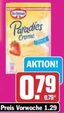 AEZ Dr. Oetker Paradies-Creme Angebot