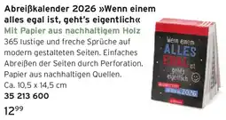 Tchibo Abreißkalender 2026 Wenn einem alles egal ist, geht's eigentlich Angebot