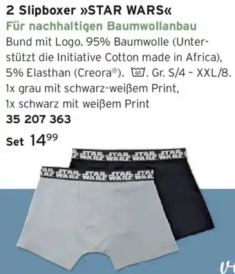 Tchibo 2 Slipboxer STAR WARS Angebot