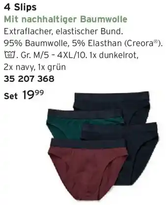 Tchibo 4 Slips Angebot