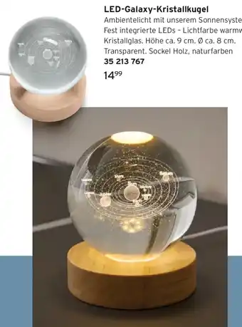 Tchibo LED-Galaxy-Kristallkugel Angebot