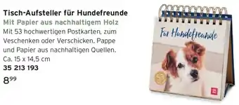 Tchibo Tisch-Aufsteller für Hundefreunde Angebot