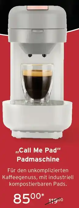 Tchibo Call Me Pad Padmaschine Angebot
