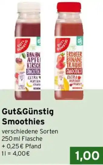 CAP Markt Gut&Günstig Smoothies Angebot