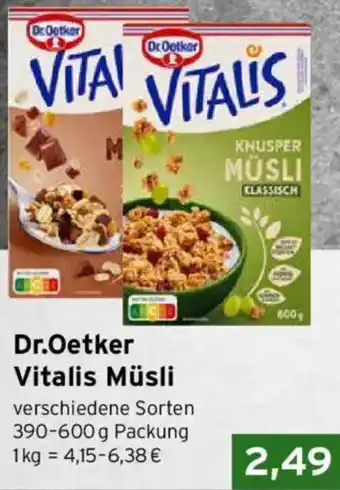CAP Markt Dr. Oetker Vitalis Müsli Angebot