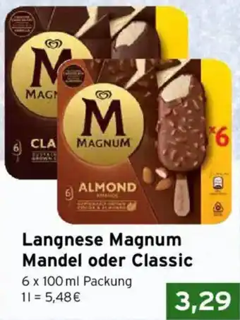 CAP Markt Langnese Magnum Mandel oder Classic Angebot