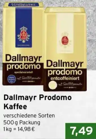 CAP Markt Dallmayr Prodomo Kaffee Angebot